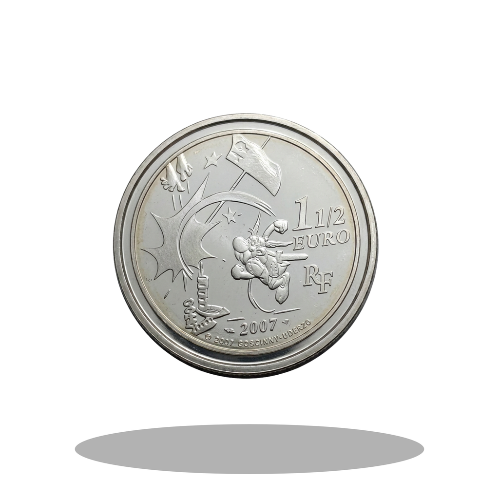 France Astérix Silver Coin 1½ Euro 2007 – Monnaie de Paris
