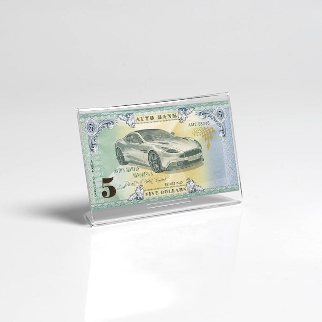 Aston Martin Auto Bank Series 2020 – Complete Set of 4 Collector Banknotes