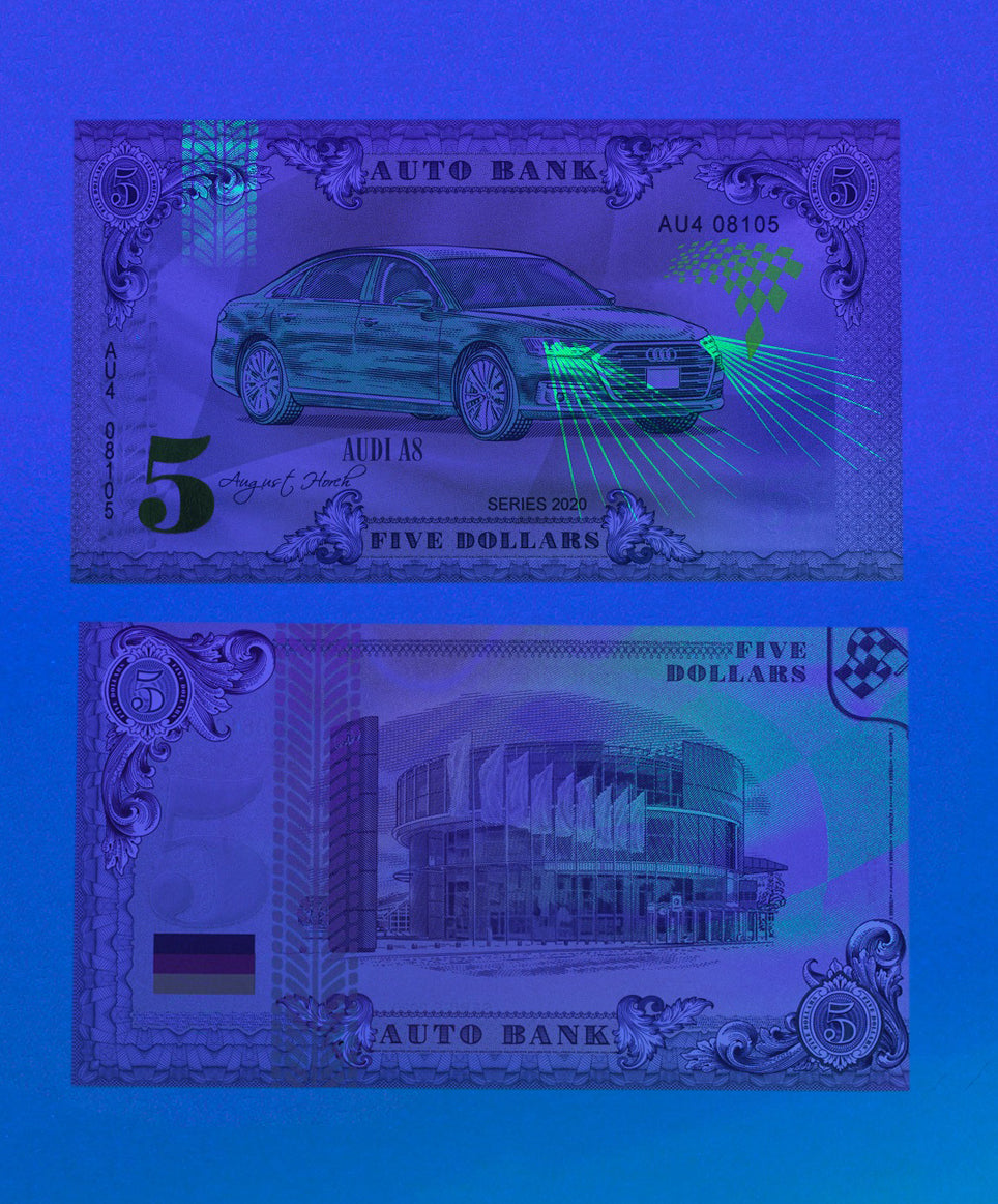 Audi Auto Bank Series 2020 – Complete Set of 4 Collector Banknotes