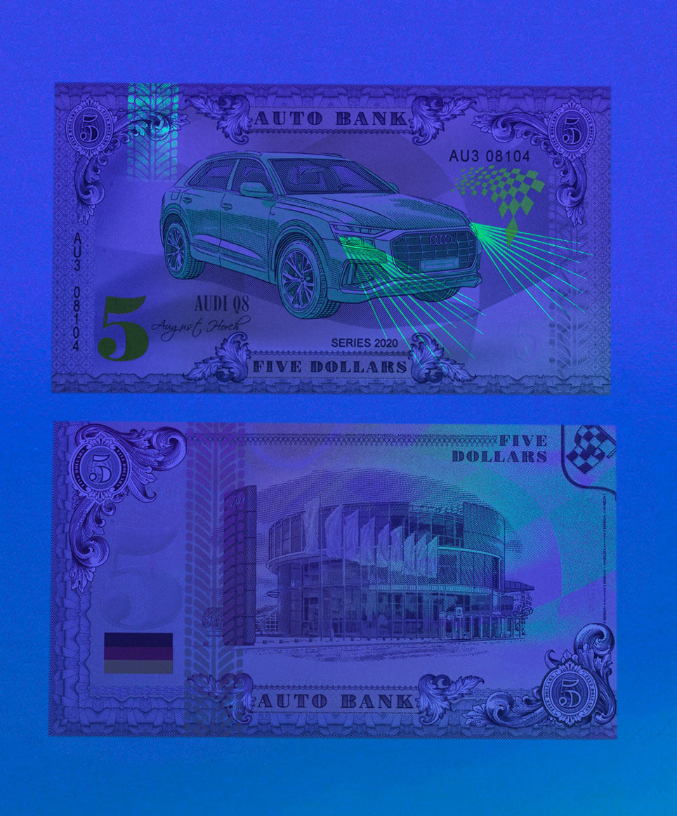 Audi Auto Bank Series 2020 – Complete Set of 4 Collector Banknotes