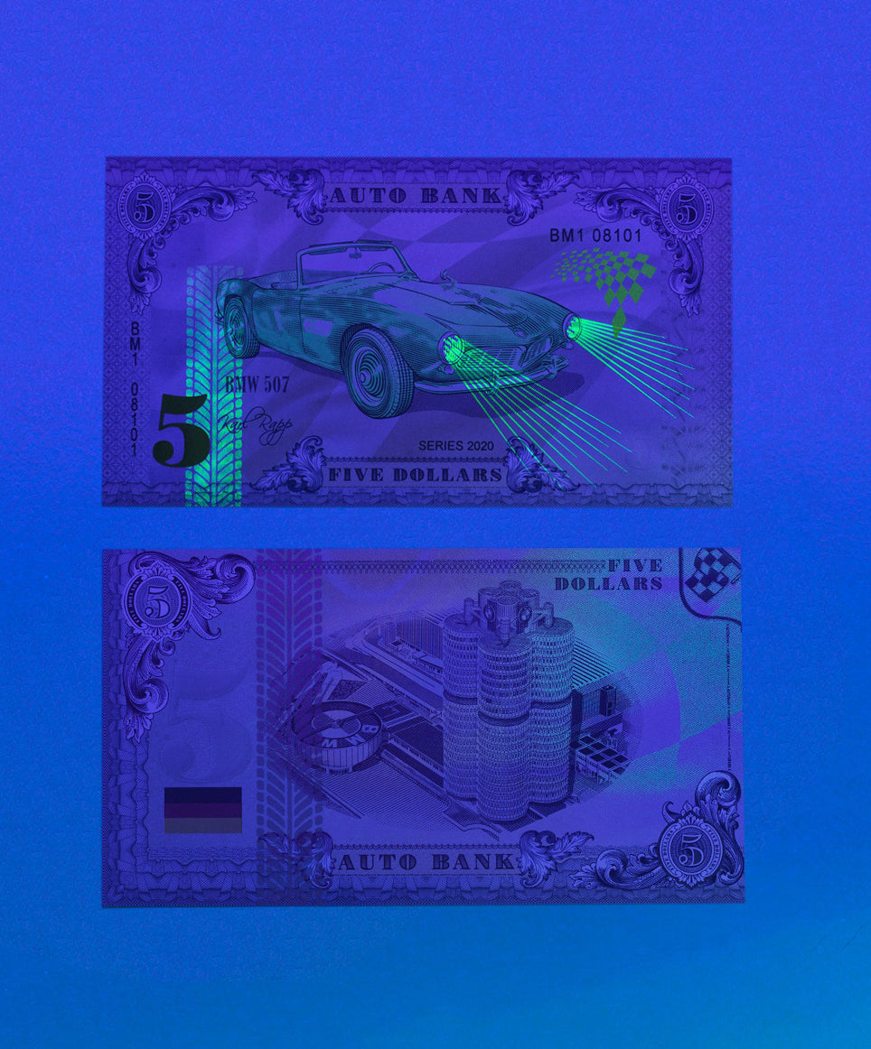 BMW Auto Bank Series 2020 – Complete Set of 4 Collector Banknotes
