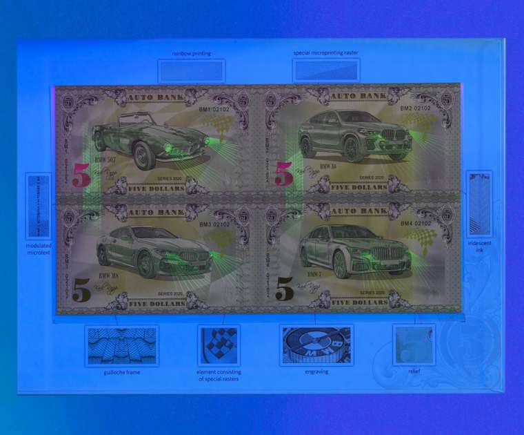 BMW Auto Bank Series 2020 – Set of 4 Uncut Sheets