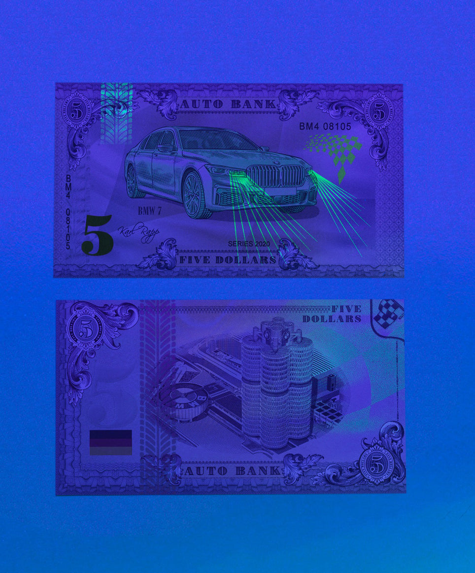 BMW Auto Bank Series 2020 – Complete Set of 4 Collector Banknotes