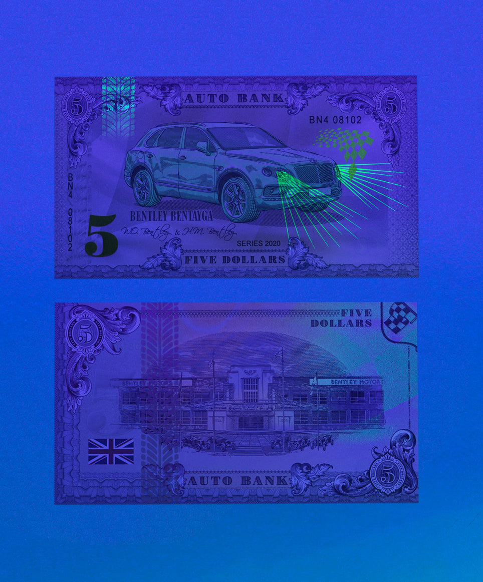 Bentley Auto Bank Series 2020 – Complete Set of 4 Collector Banknotes
