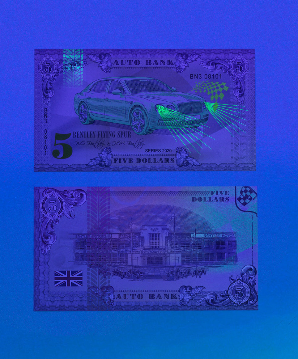 Bentley Auto Bank Series 2020 – Complete Set of 4 Collector Banknotes