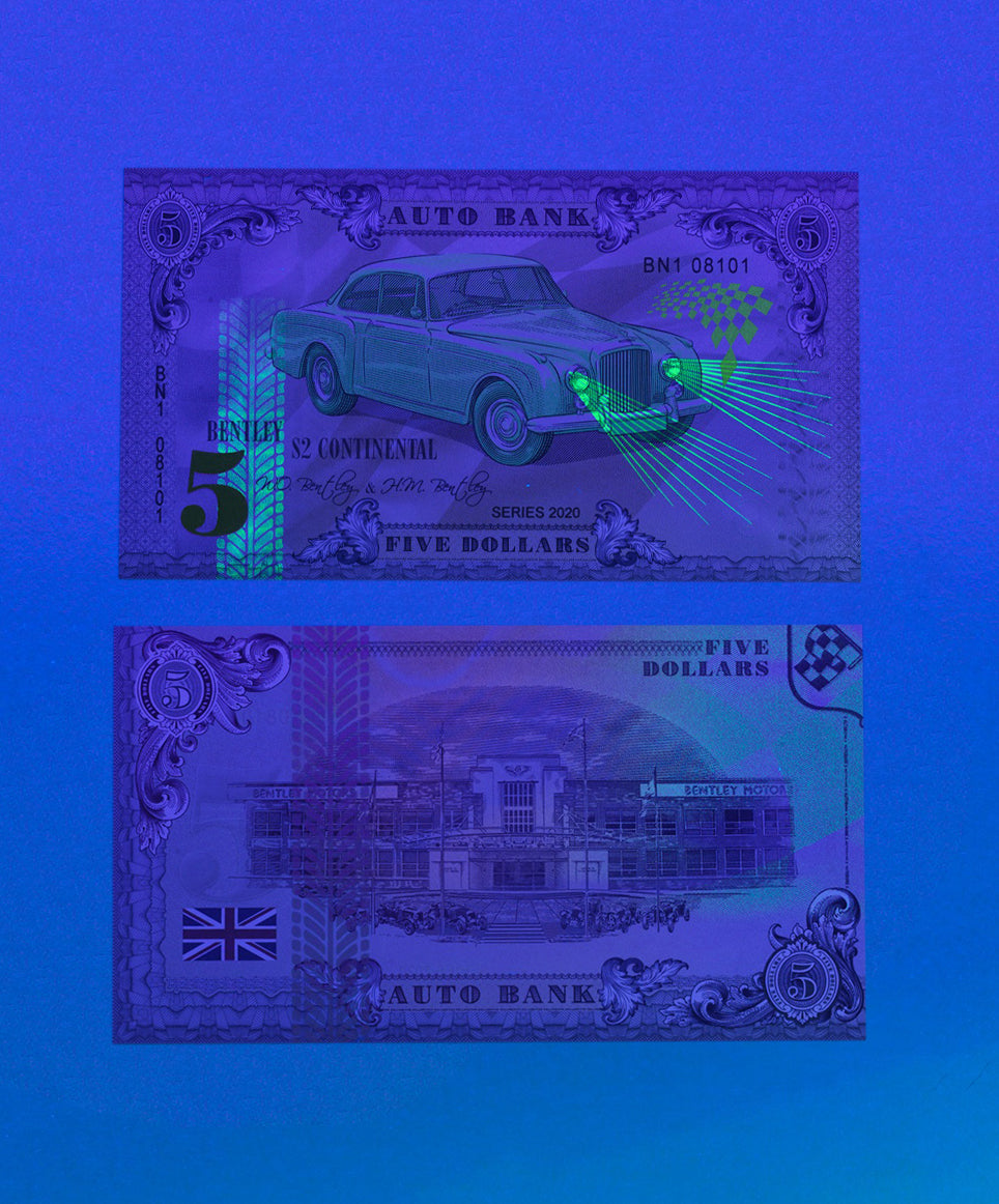 Bentley Auto Bank Series 2020 – Complete Set of 4 Collector Banknotes