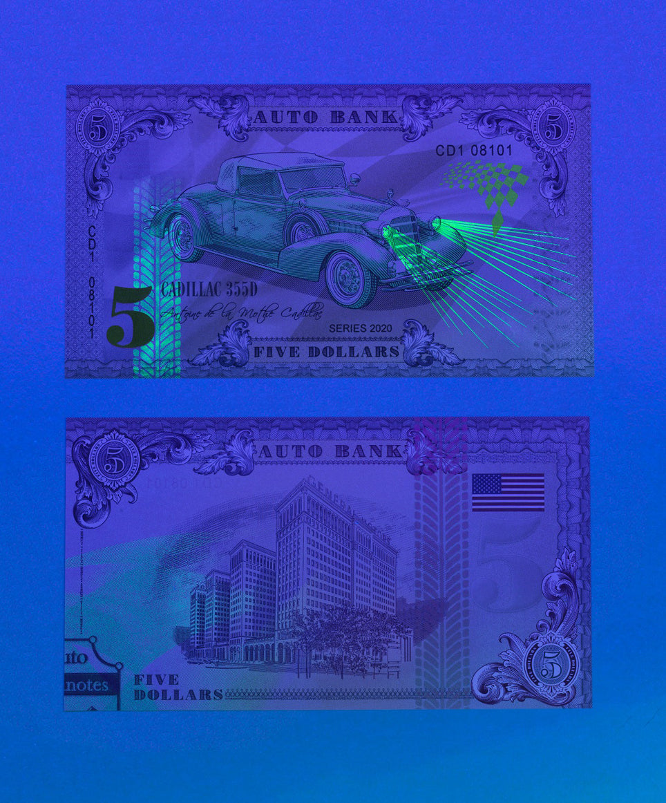 Cadillac Auto Bank Series 2020 – Complete Set of 4 Collector Banknotes