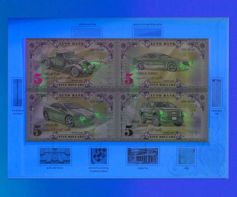 Cadillac Auto Bank Series 2020 – Complete Set of 4 Collector Banknotes