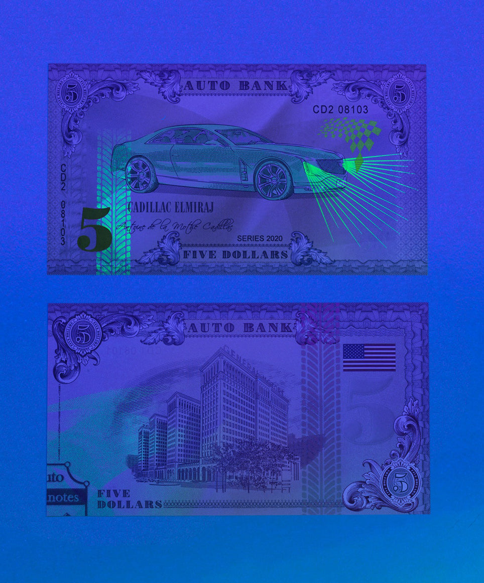 Cadillac Auto Bank Series 2020 – Complete Set of 4 Collector Banknotes