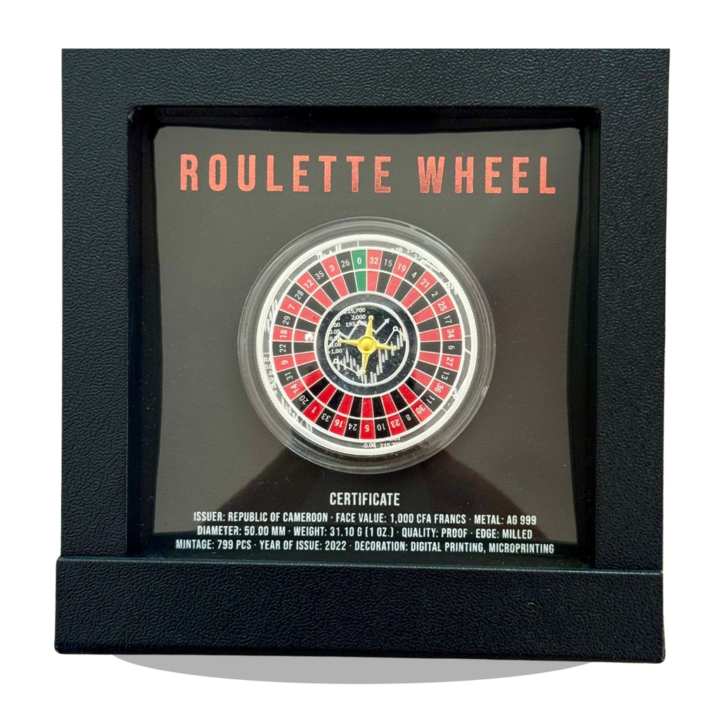 2022 Cameroun Roulette 1oz Silver Coin – Limited Edition of 799