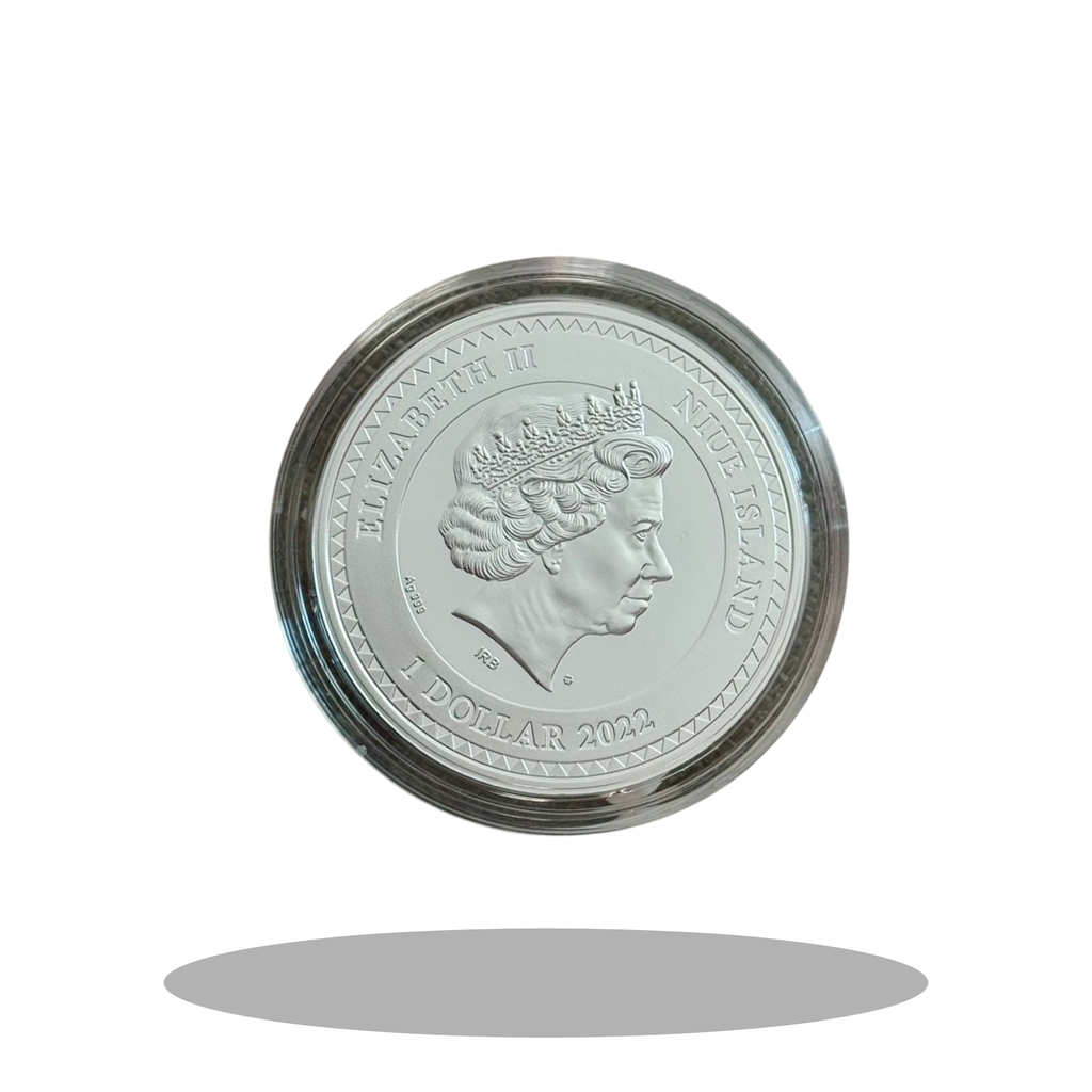 2022 Niue Isis – The Egyptian Goddess 1oz Silver Coin with Tiger's Eye