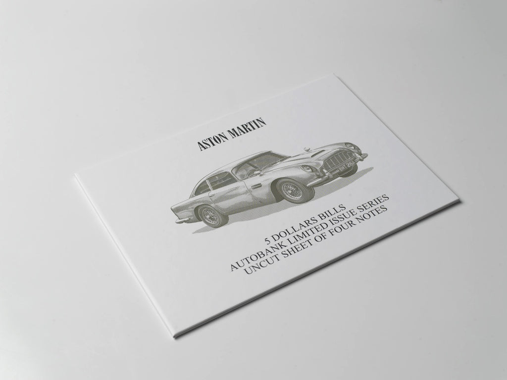 Aston Martin Auto Bank Series 2020 – Complete Set of 4 Collector Banknotes