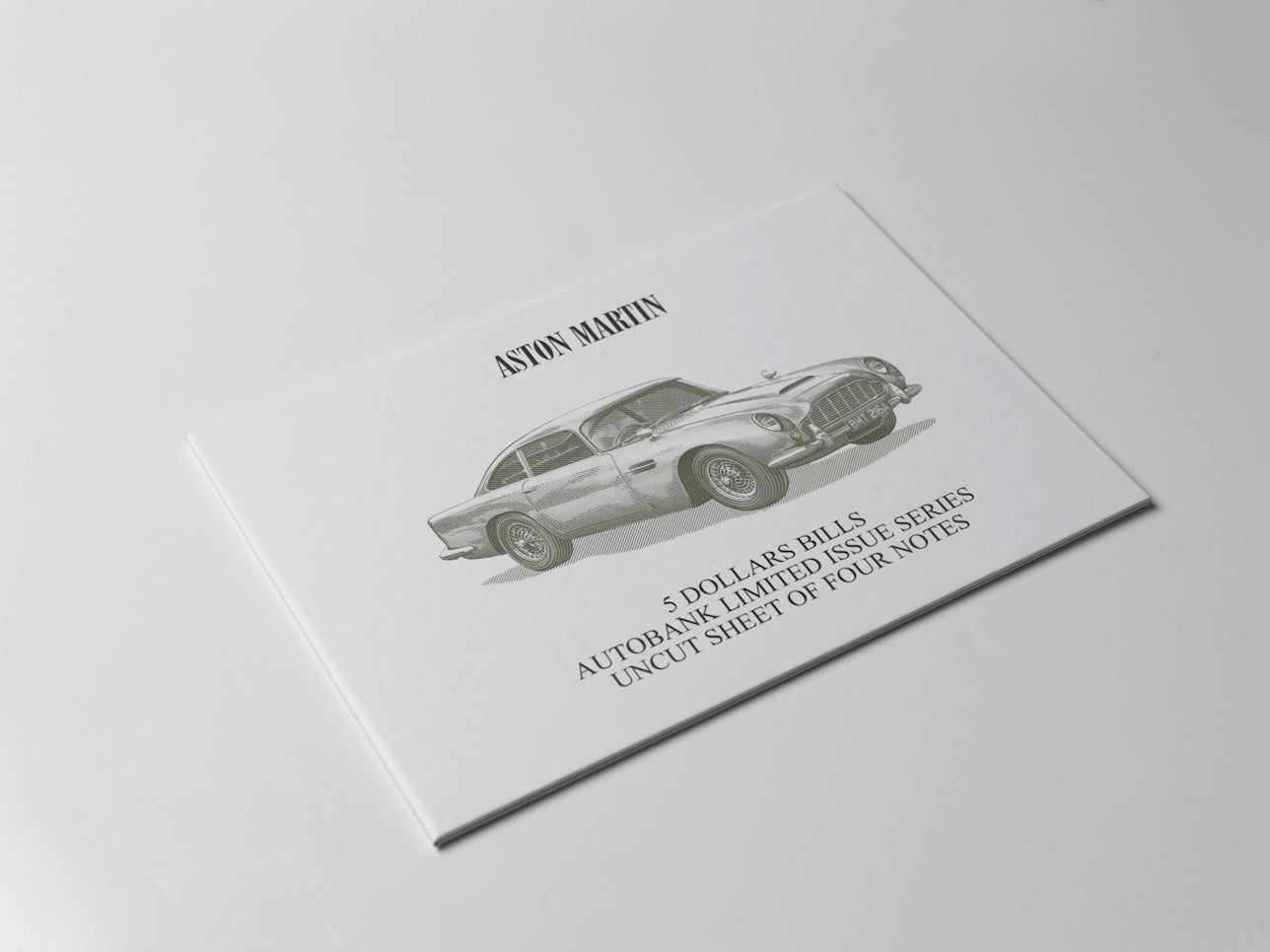 Aston Martin Auto Bank Series 2020 – Complete Set of 4 Collector Banknotes
