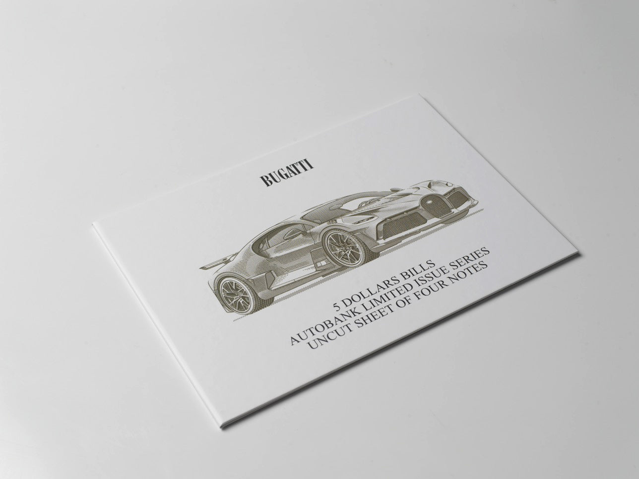 Bugatti Auto Bank Series 2020 – Complete Set of 4 Collector Banknotes