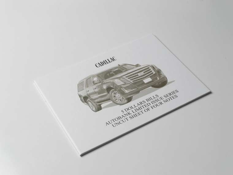 Cadillac Auto Bank Series 2020 – Complete Set of 4 Collector Banknotes