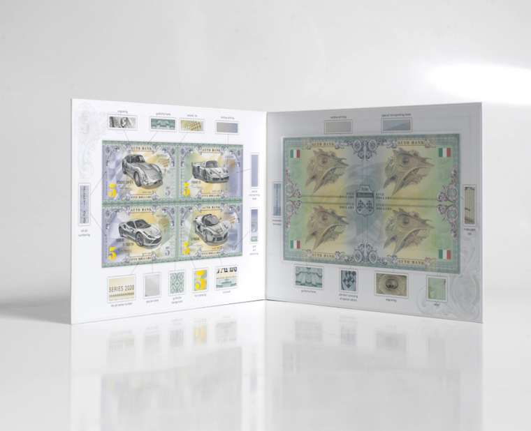 Ferrari Auto Bank Series 2020 – Complete Set of 4 Collector Banknotes