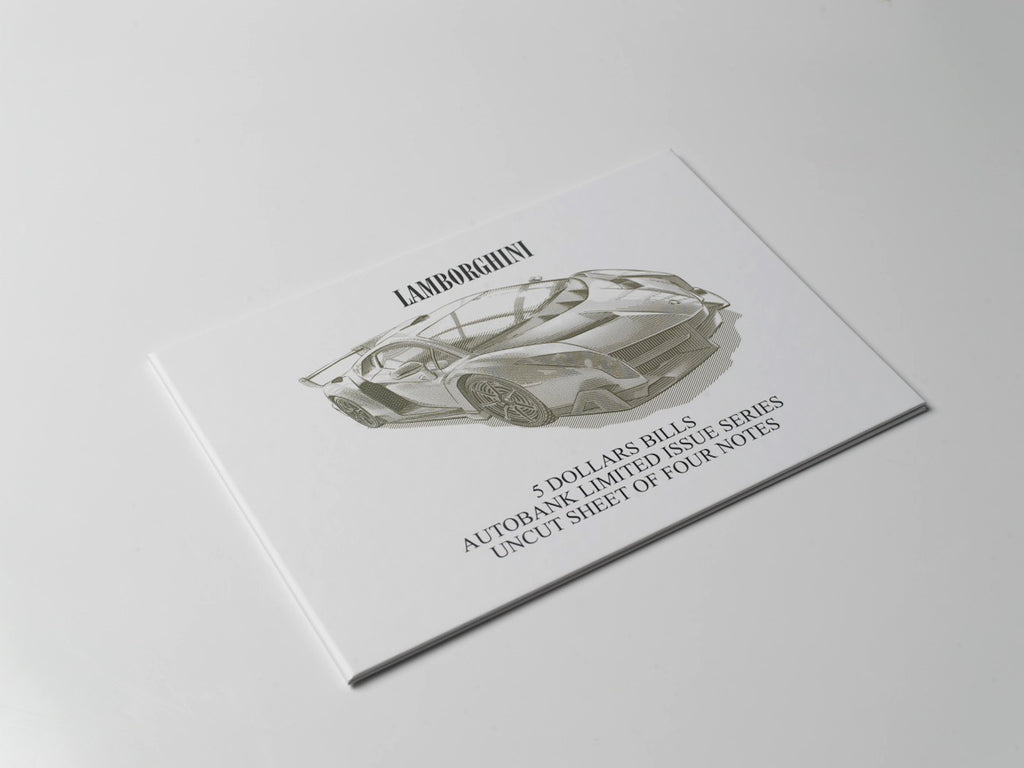 Lamborghini Auto Bank Series 2020 – Complete Set of 4 Collector Banknotes