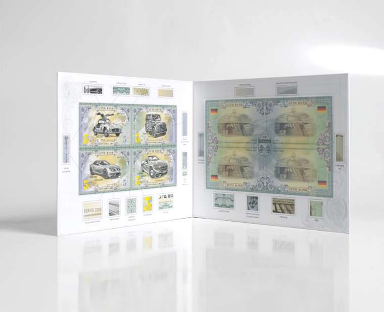 Mercedes Auto Bank Series 2020 – Complete Set of 4 Collector Banknotes