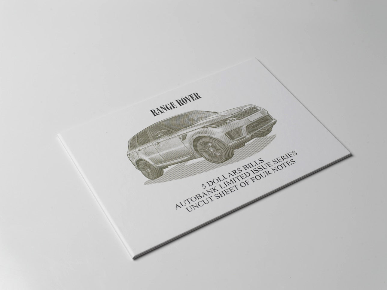 Range Rover Auto Bank Series 2020 – Complete Set of 4 Collector Banknotes