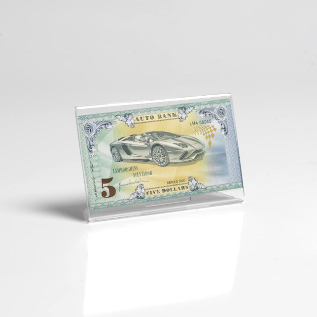 Lamborghini Auto Bank Series 2020 – Complete Set of 4 Collector Banknotes