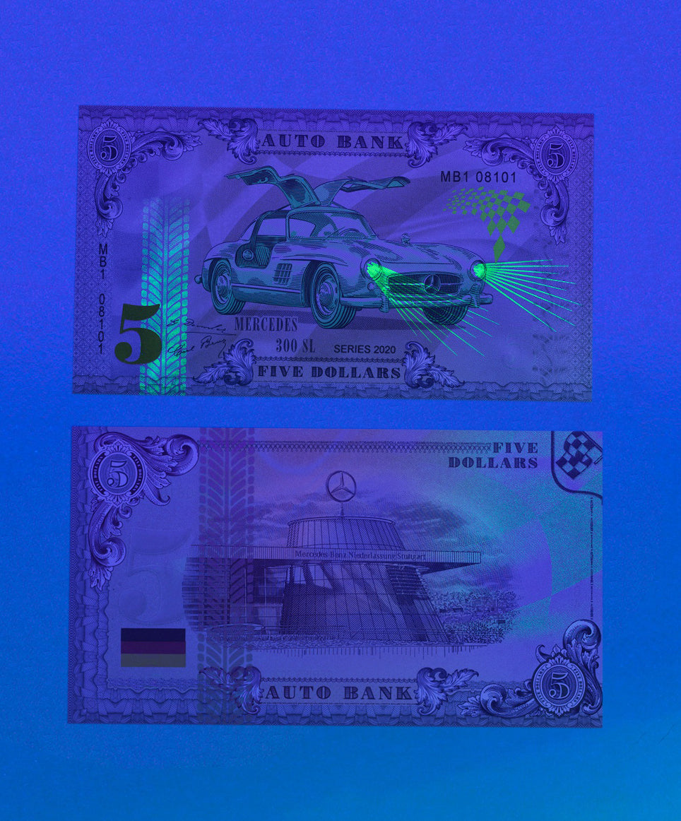 Mercedes Auto Bank Series 2020 – Complete Set of 4 Collector Banknotes