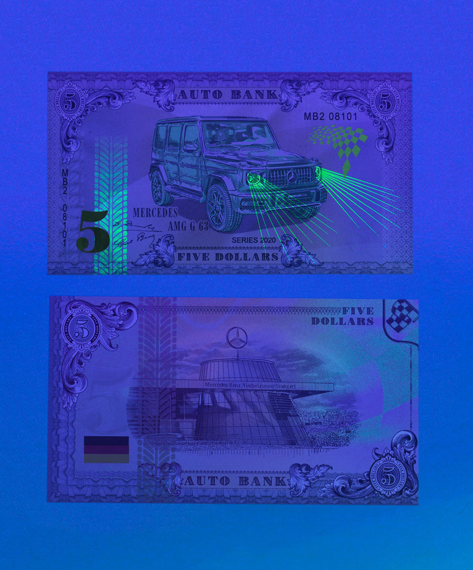 Mercedes Auto Bank Series 2020 – Complete Set of 4 Collector Banknotes
