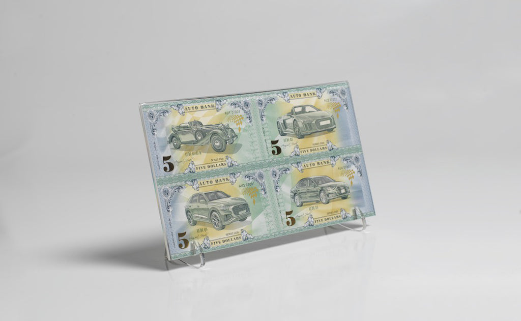 Audi Auto Bank Series 2020 – Complete Set of 4 Collector Banknotes