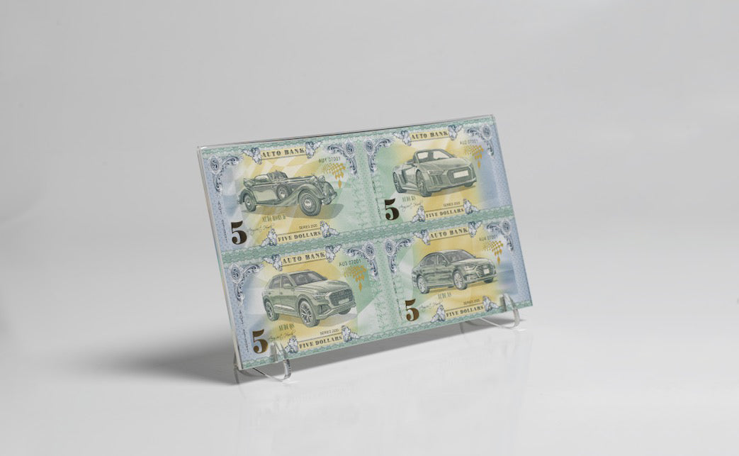 Audi Auto Bank Series 2020 – Complete Set of 4 Collector Banknotes