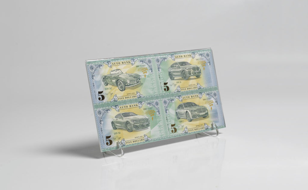 BMW Auto Bank Series 2020 – Complete Set of 4 Collector Banknotes
