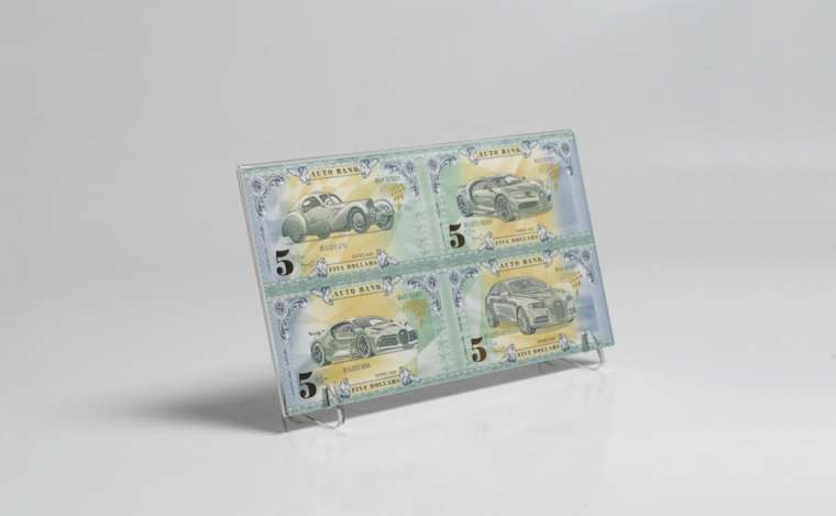 Bugatti Auto Bank Series 2020 – Complete Set of 4 Collector Banknotes