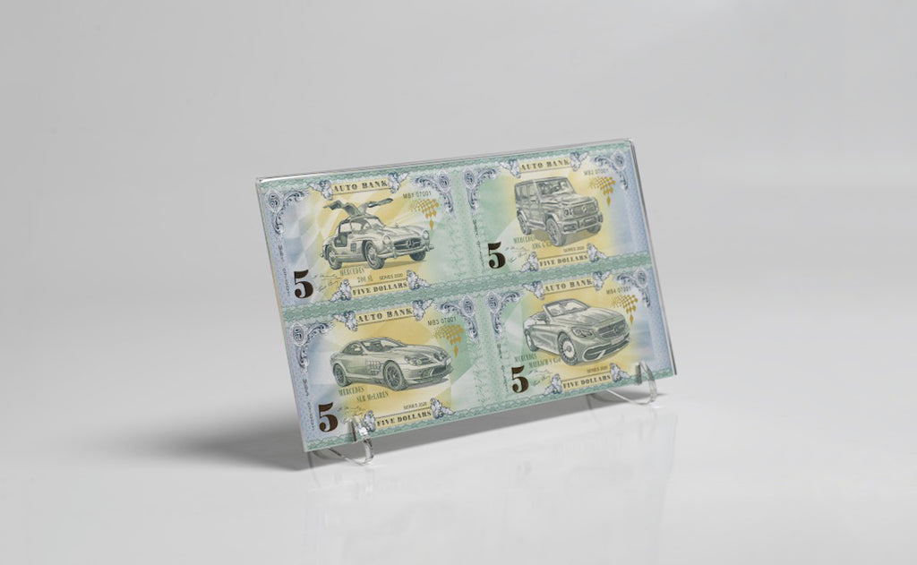 Mercedes Auto Bank Series 2020 – Complete Set of 4 Collector Banknotes