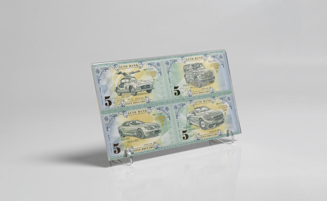 Mercedes Auto Bank Series 2020 – Complete Set of 4 Collector Banknotes
