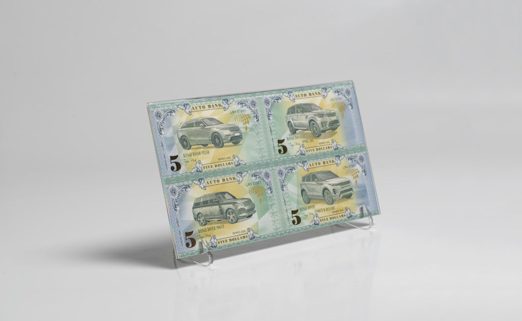 Range Rover Auto Bank Series 2020 – Complete Set of 4 Collector Banknotes