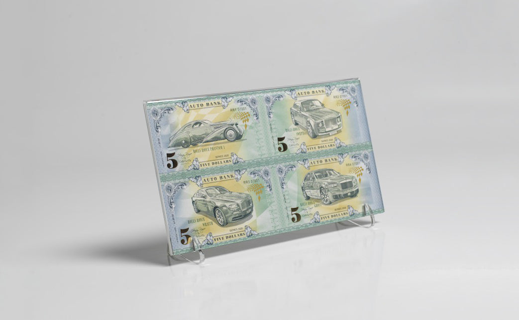 Rolls-Royce Auto Bank Series 2020 – Set of 4 Uncut Sheets