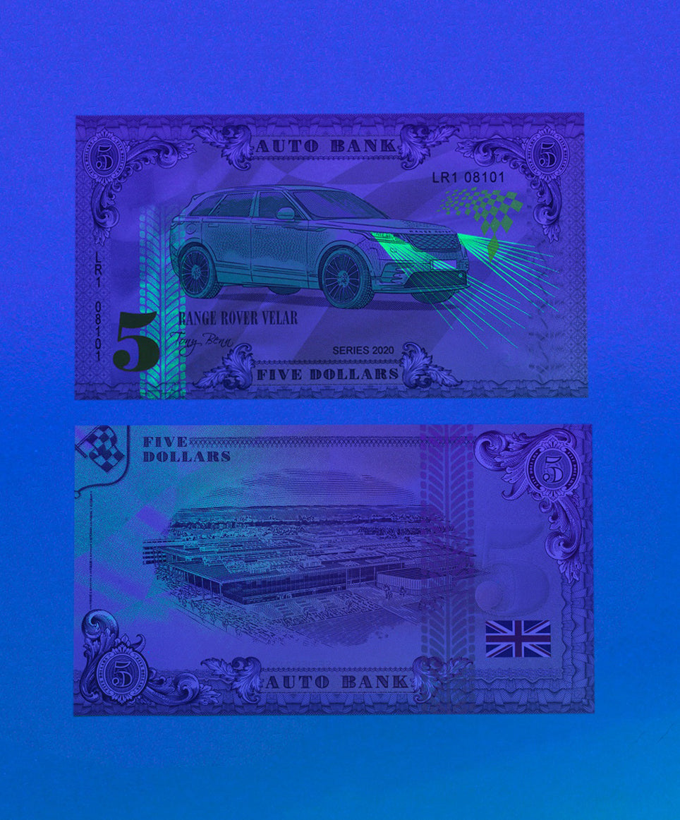 Range Rover Auto Bank Series 2020 – Complete Set of 4 Collector Banknotes