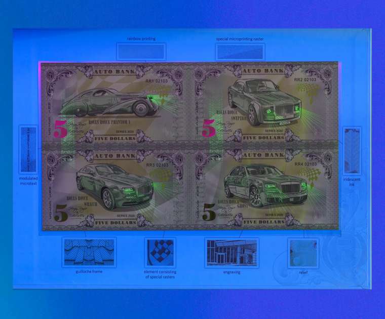 Rolls-Royce Auto Bank Series 2020 – Set of 4 Uncut Sheets