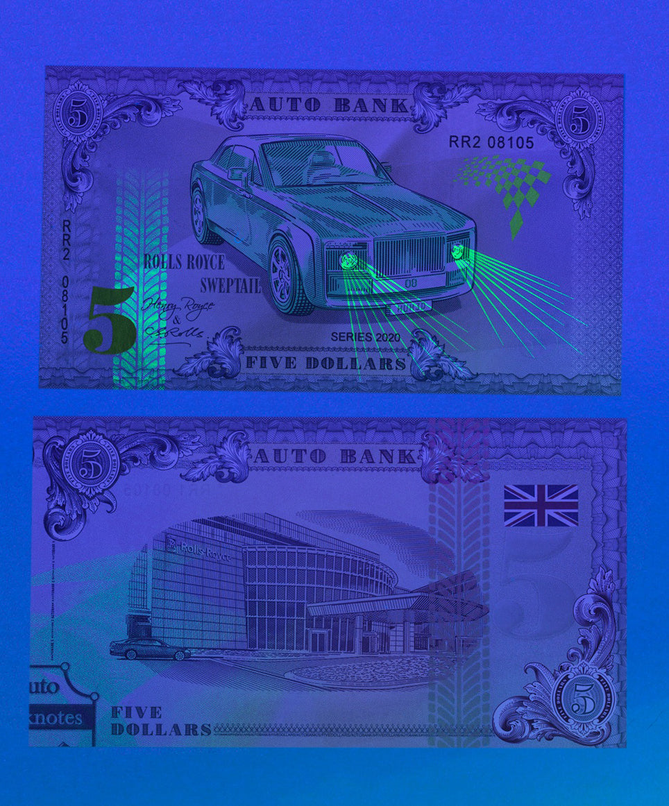 Rolls-Royce Auto Bank Series 2020 – Complete Set of 4 Collector Banknotes