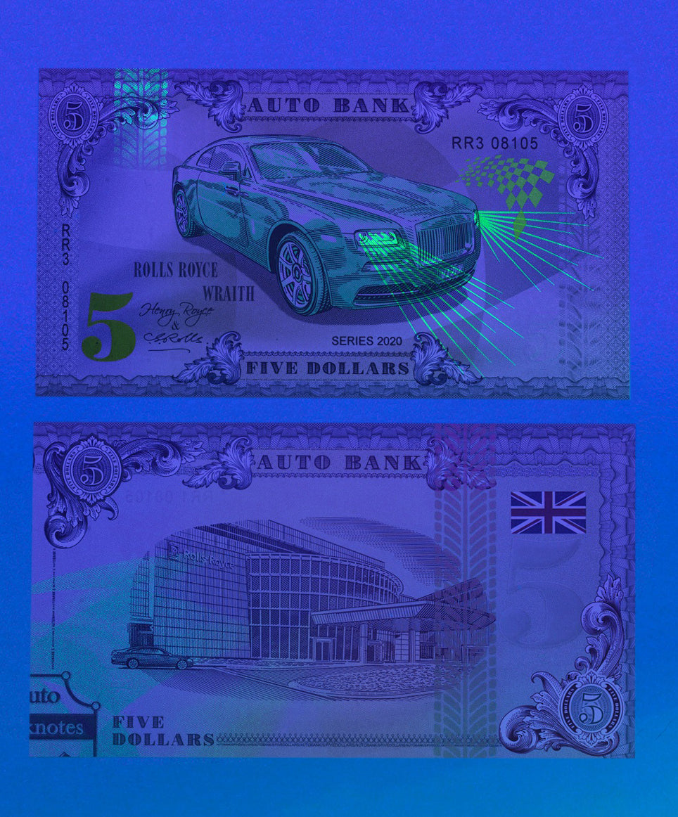 Rolls-Royce Auto Bank Series 2020 – Complete Set of 4 Collector Banknotes