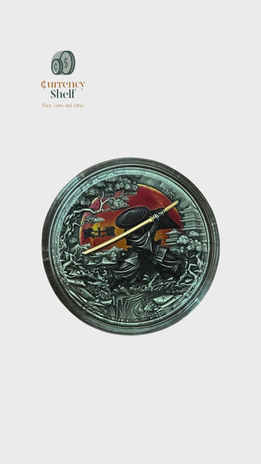 Bushido Warrior Samurai Coin – Limited Edition Collectible